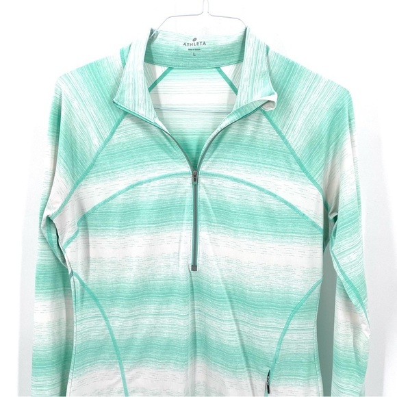 ATHLETA Running Wild Half Zip 2.0 Stride Long Sleeve Athletic Workout Top - Picture 3 of 7
